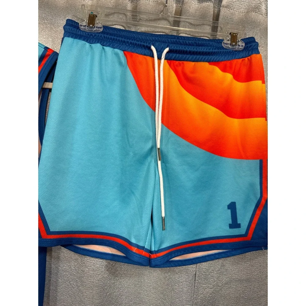 Kids Tune Squad‎ Bugs Bunny Basketball Jersey and Shorts Set Blue XL Space Jam